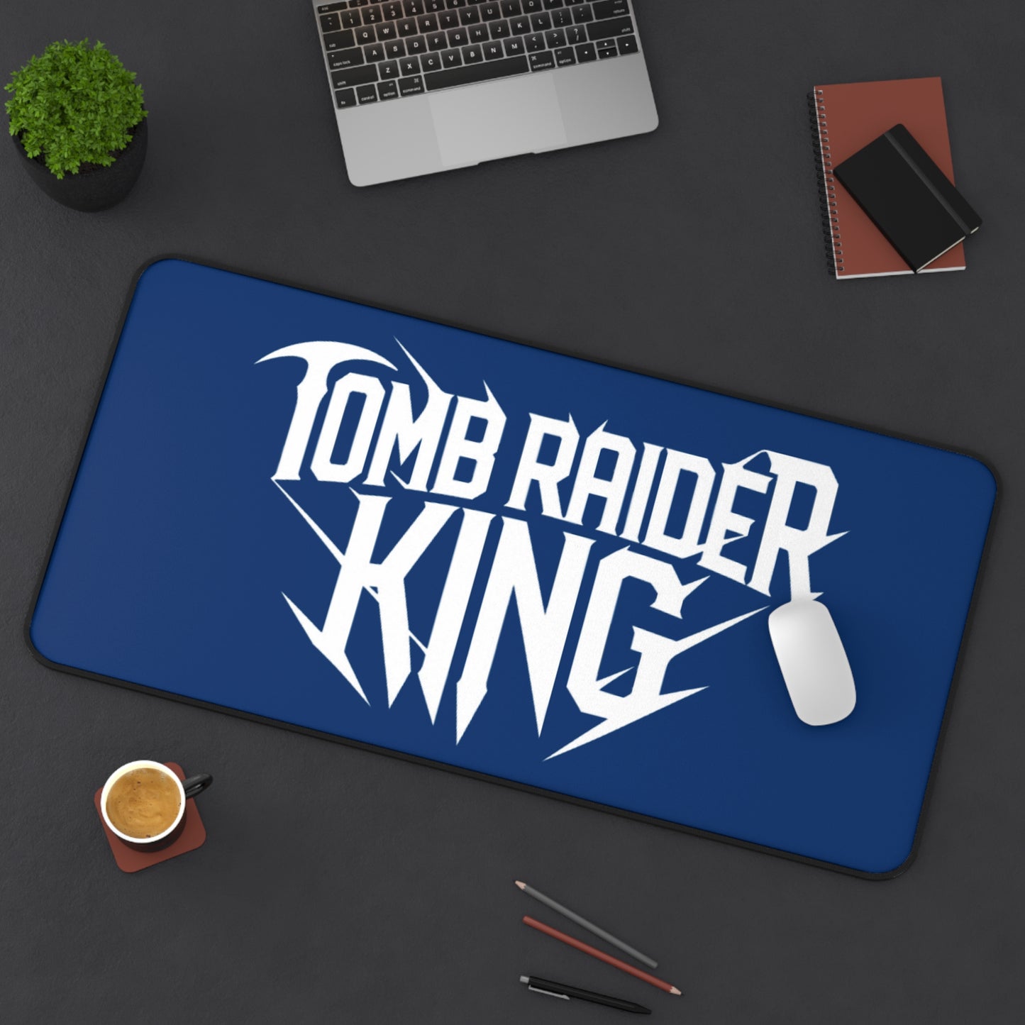 Tomb Raider King Logo Blue Mouse pad