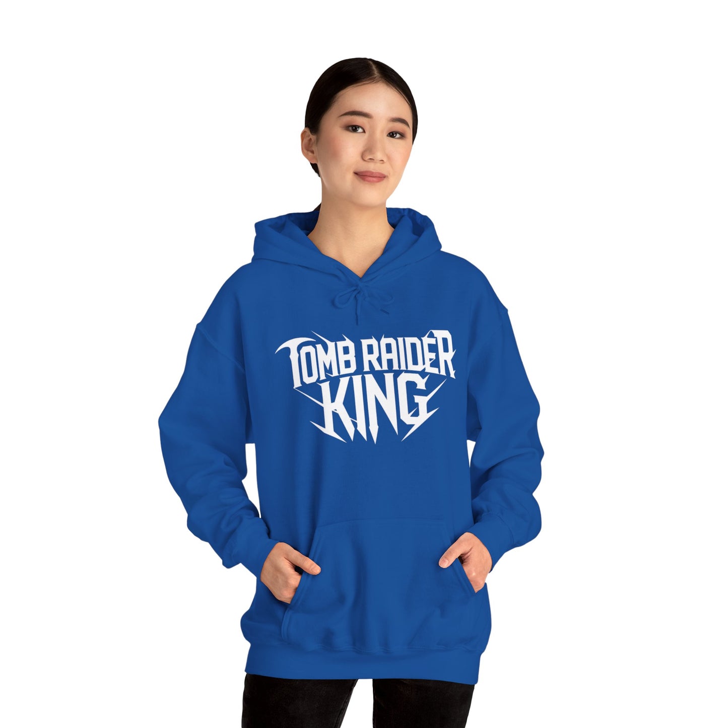 Tomb Raider King Logo Blue Hoodie