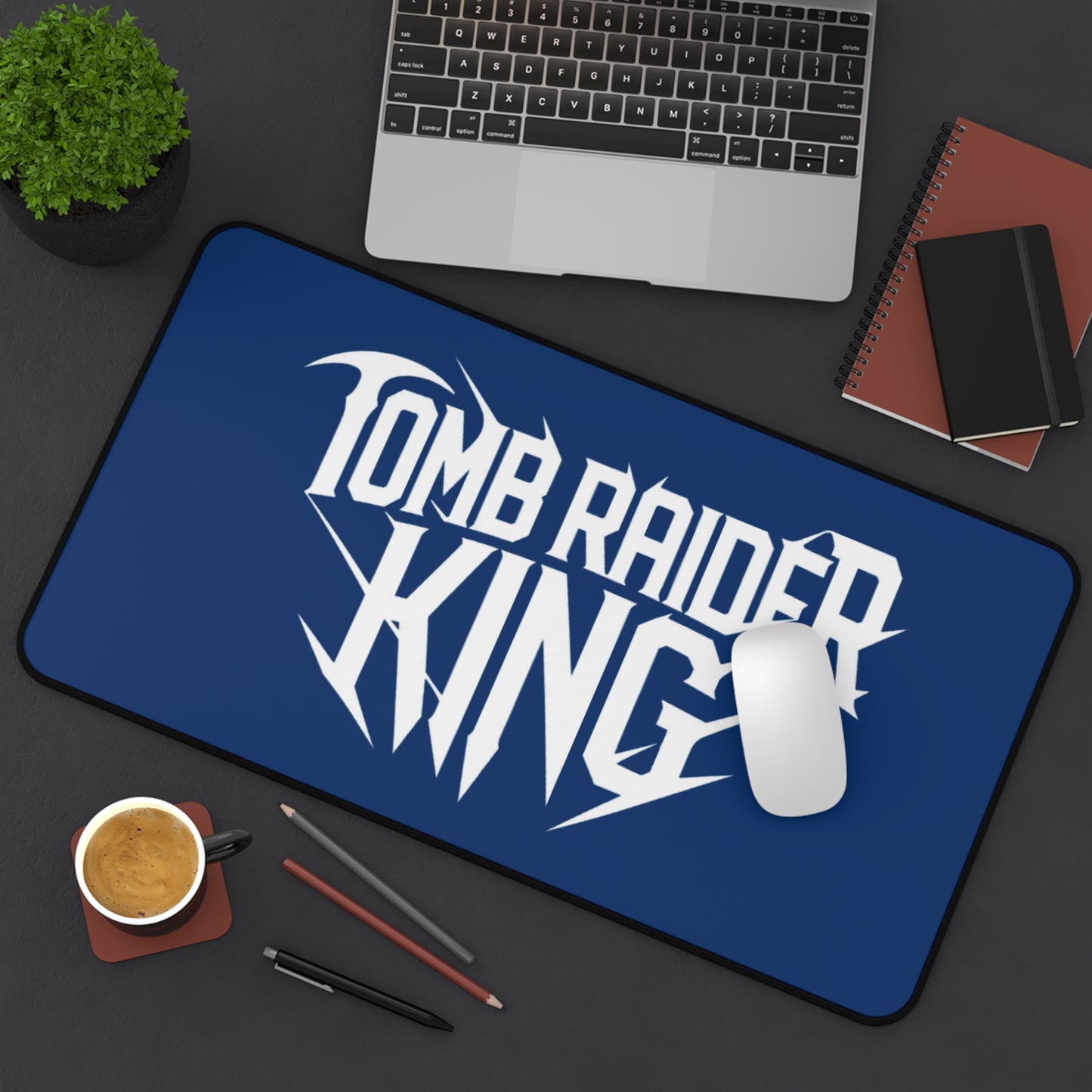 Tomb Raider King Logo Blue Mouse pad