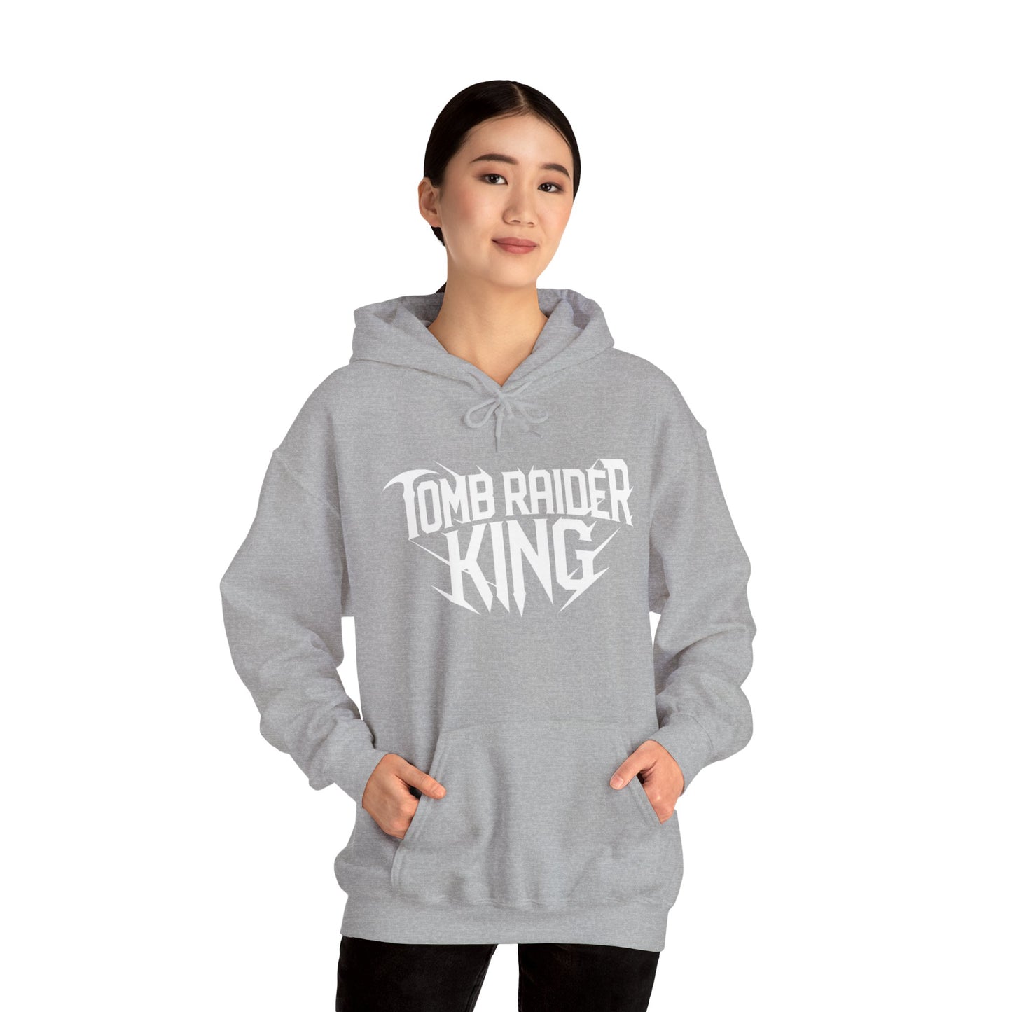 Tomb Raider King Logo Gray Hoodie