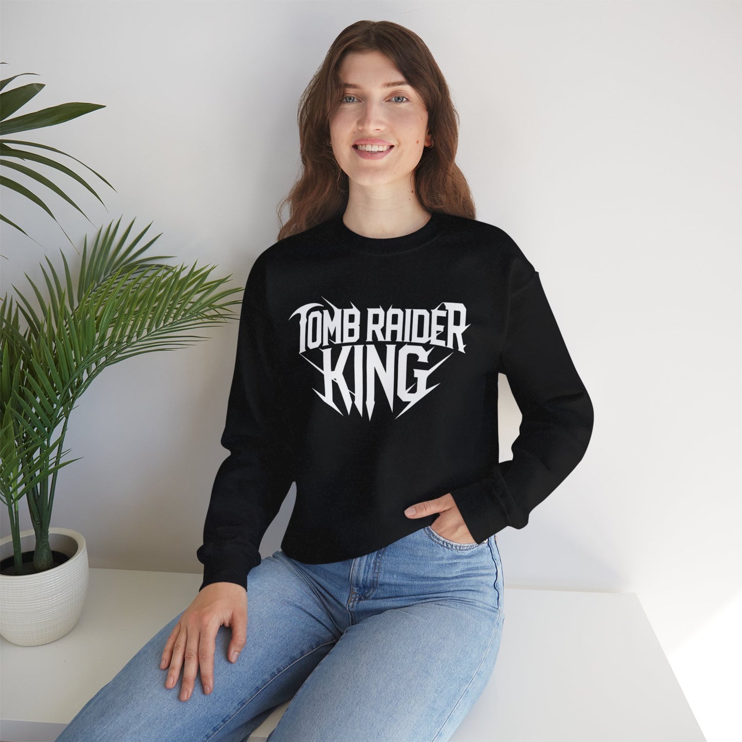 Tomb Raider King Logo Black Sweatshirt