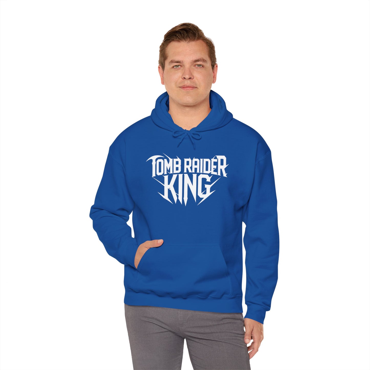 Tomb Raider King Logo Blue Hoodie