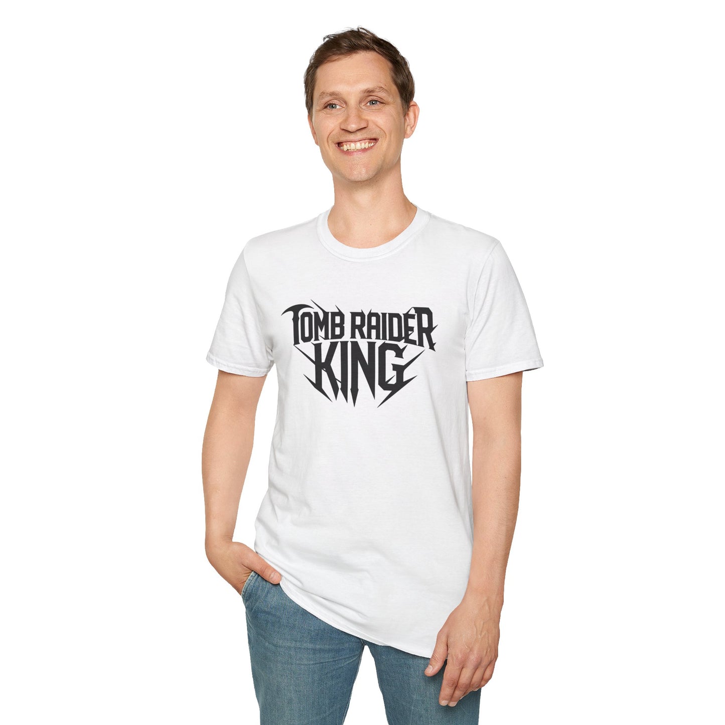Tomb Raider King Logo White T-Shirt