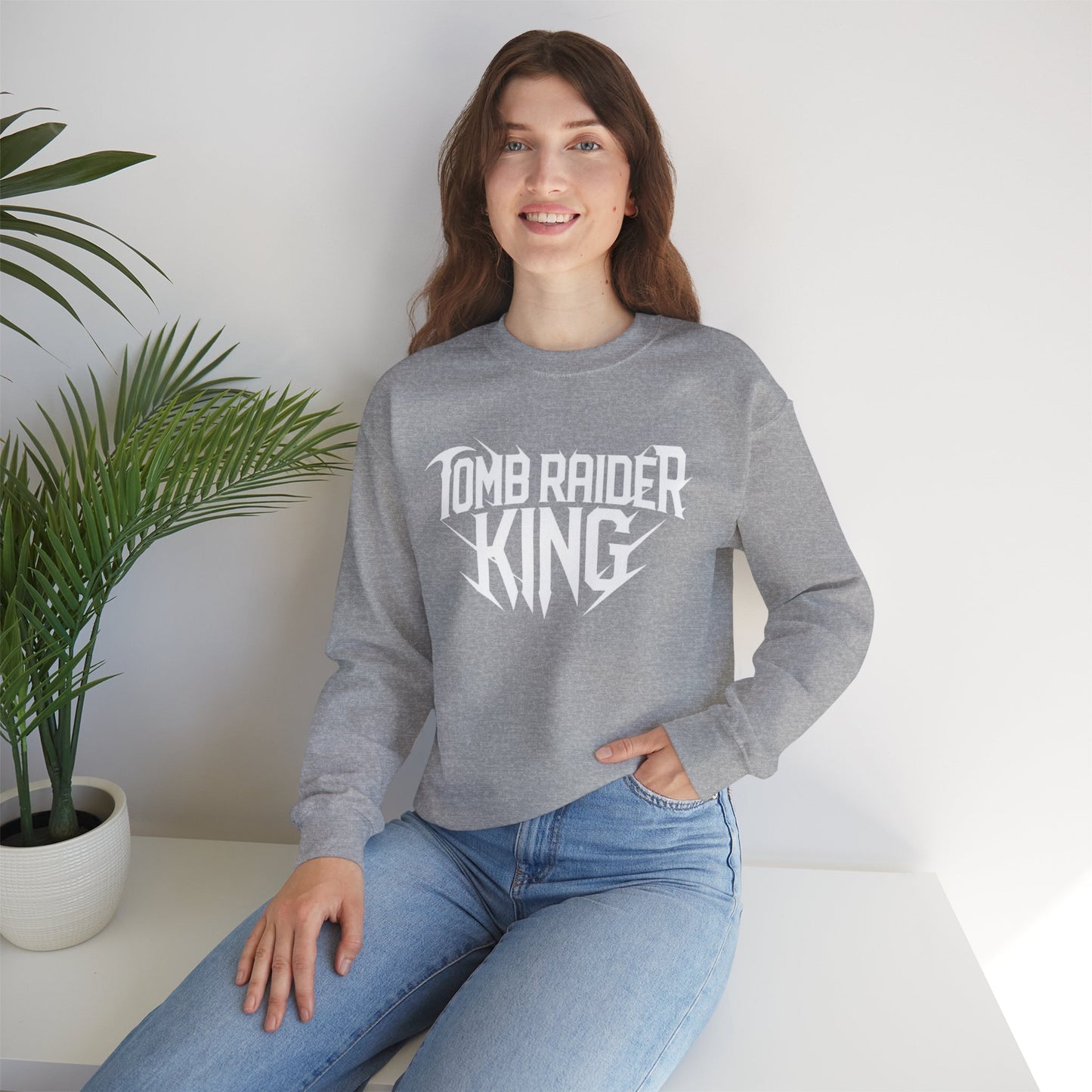 Tomb Raider King Logo Gray Sweatshirt