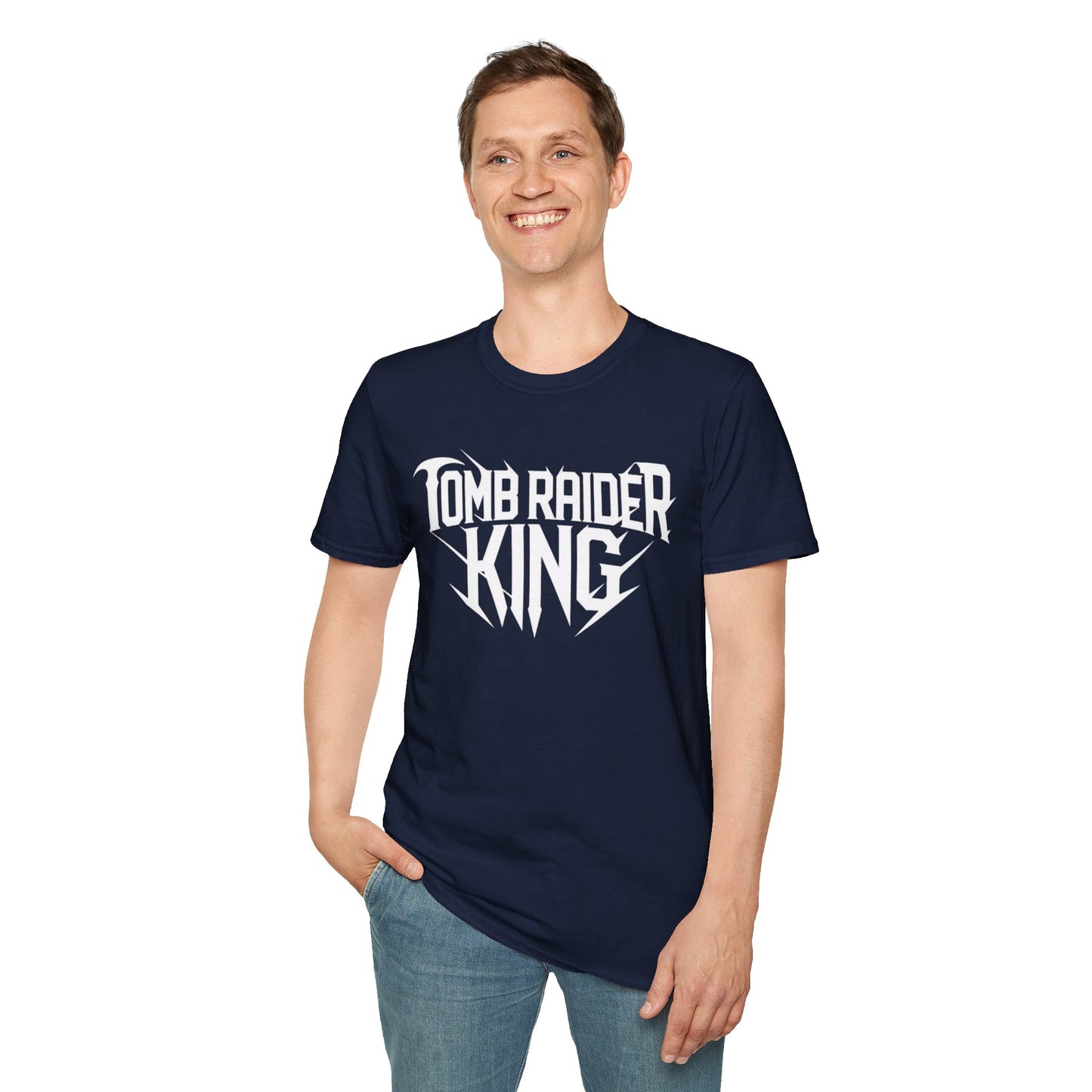 Tomb Raider King Logo Navy Blue T-Shirt