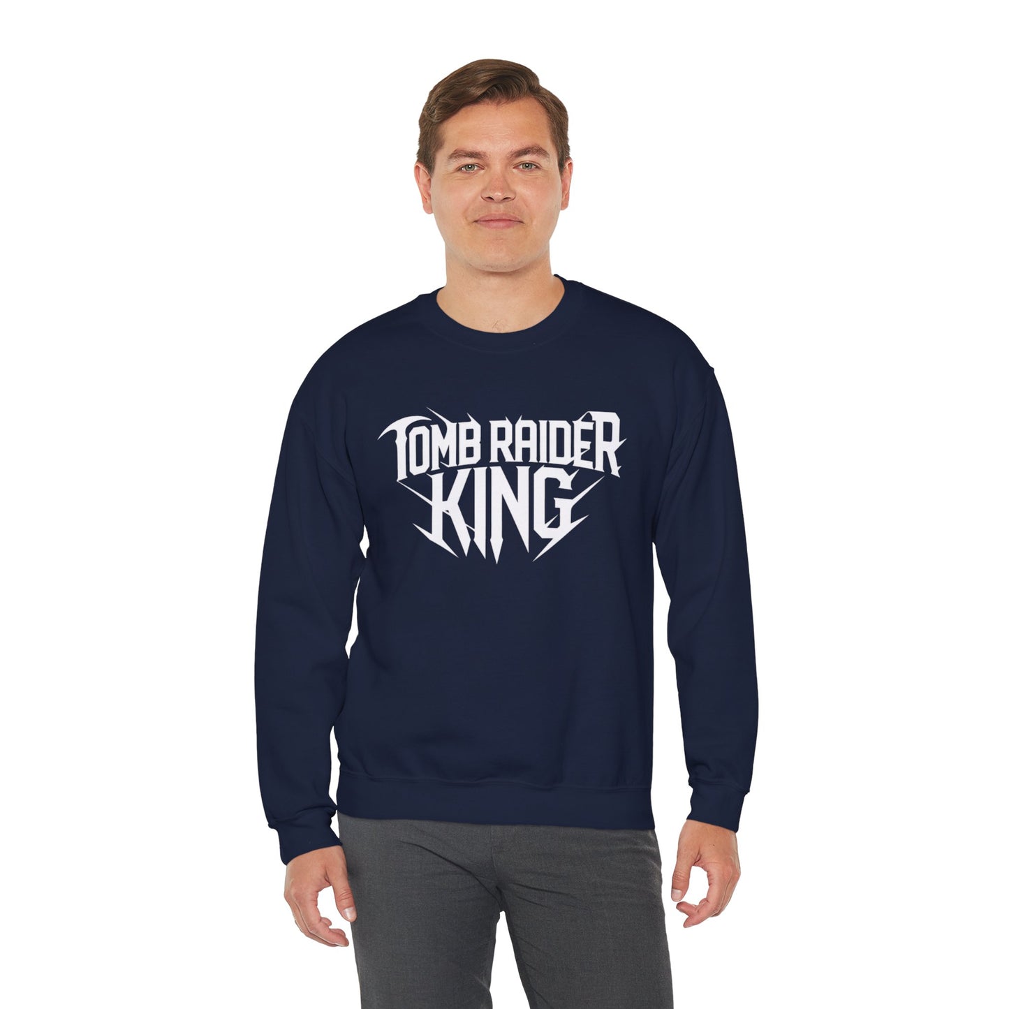 Tomb Raider King Logo Navy Blue Sweatshirt