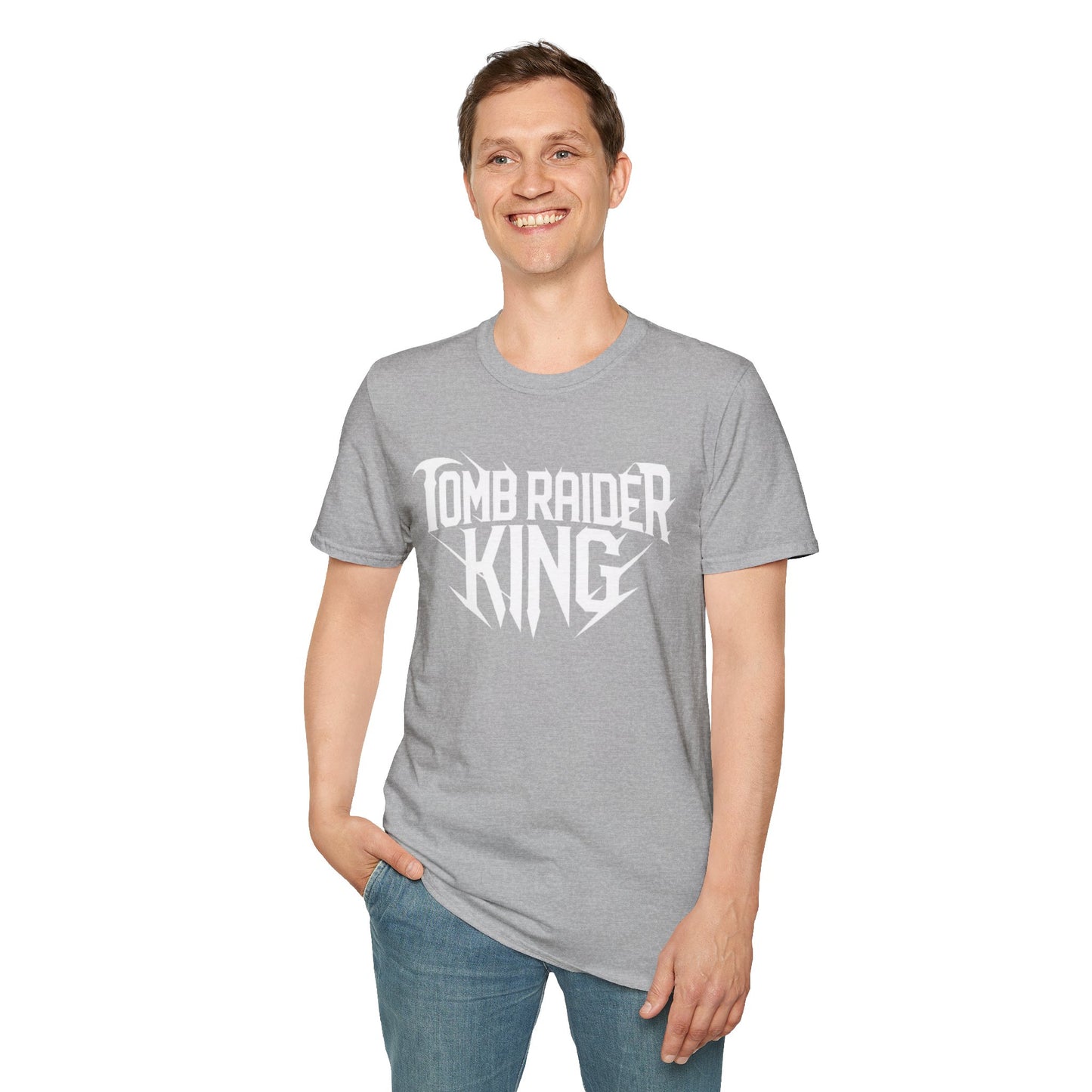Tomb Raider King Logo Gray T-Shirt