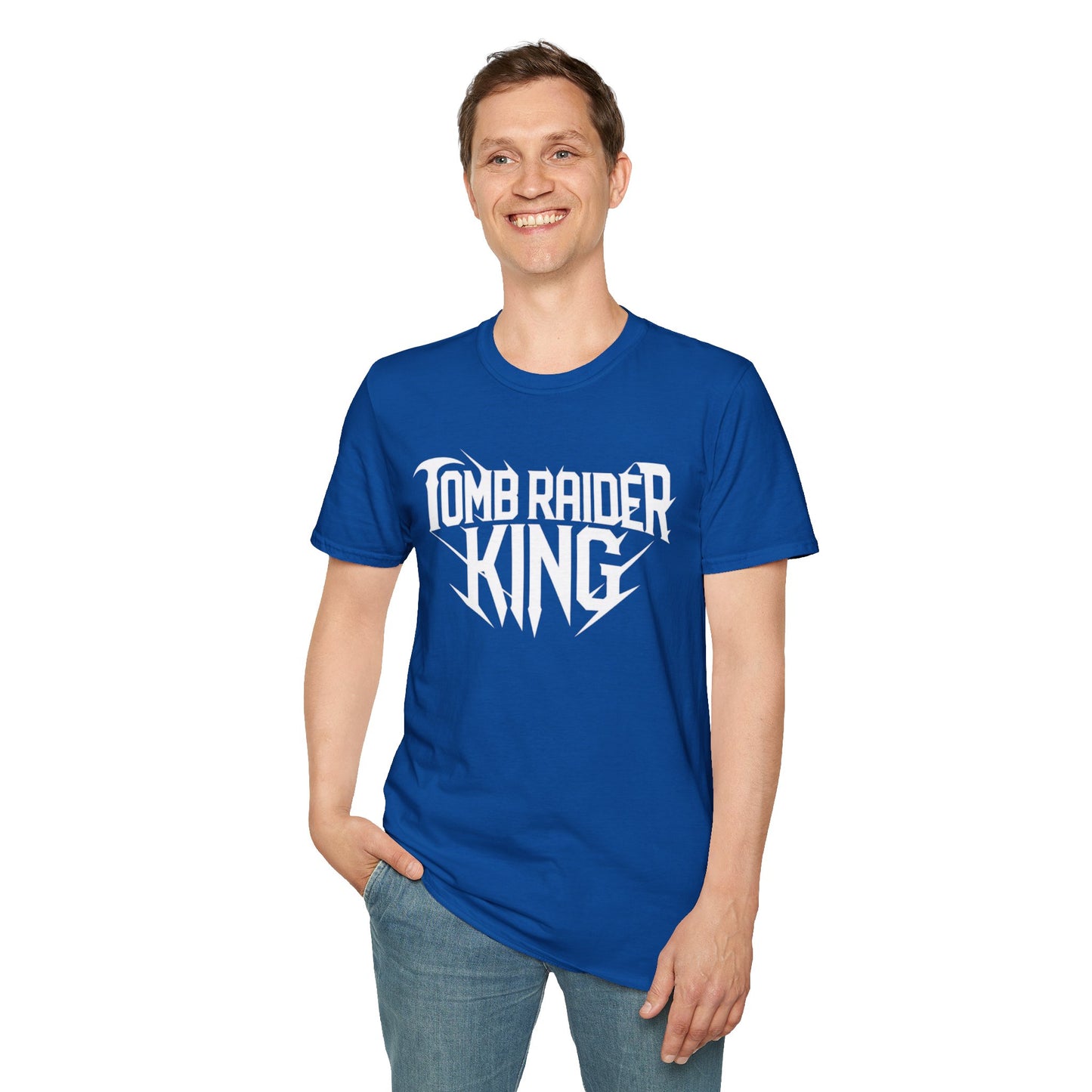 Tomb Raider King Logo Blue T-Shirt