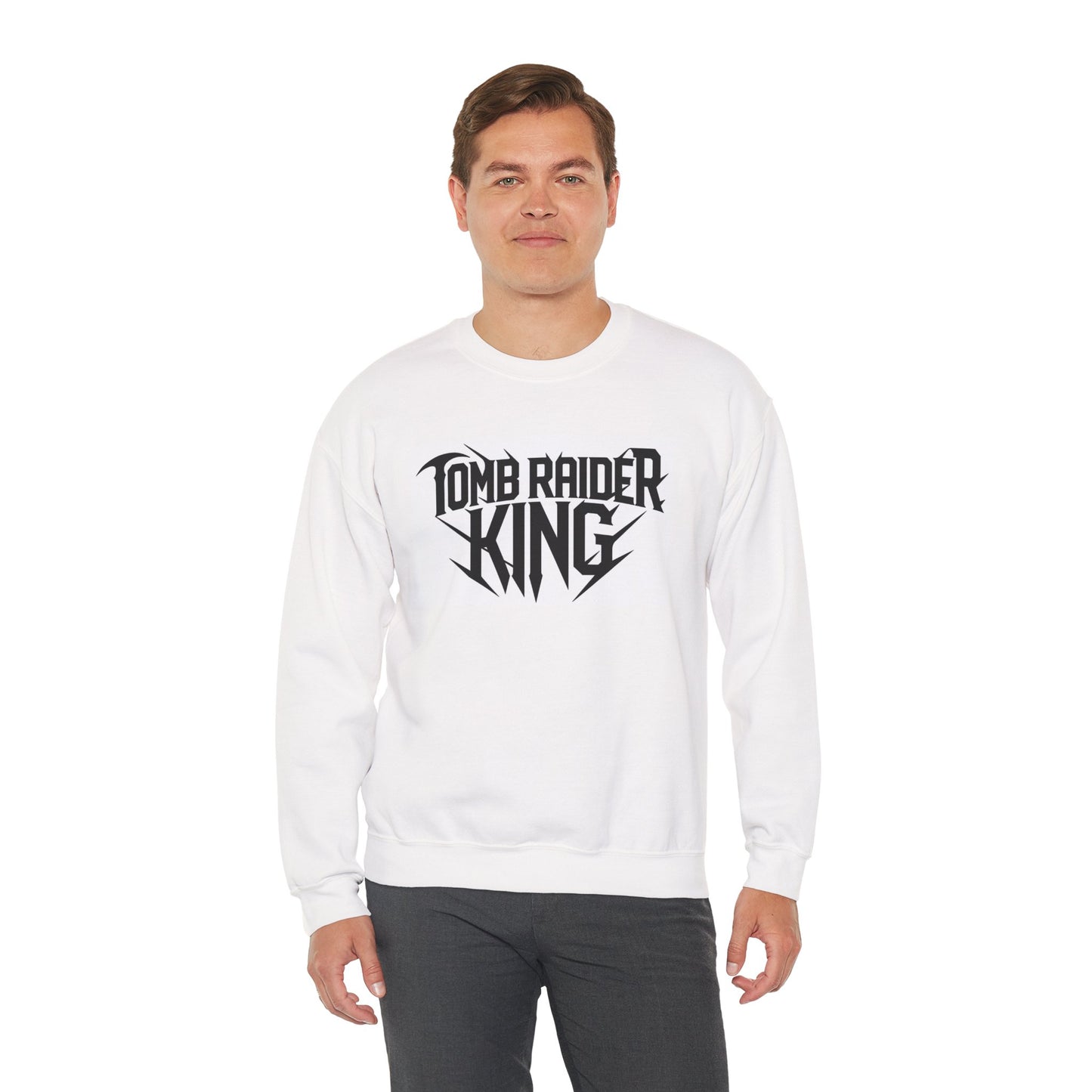 Tomb Raider King Logo White Sweatshirt