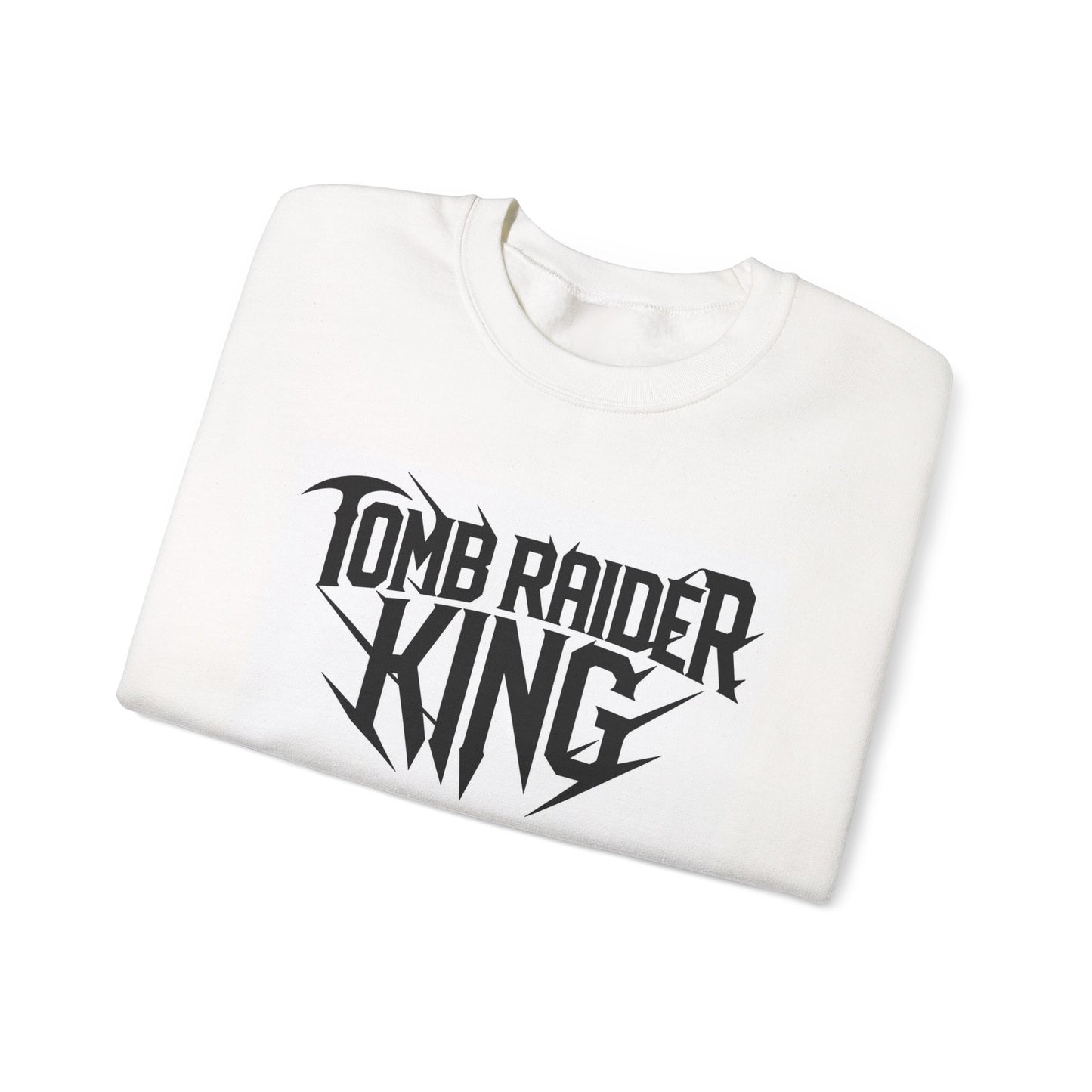 Tomb Raider King Logo White Sweatshirt