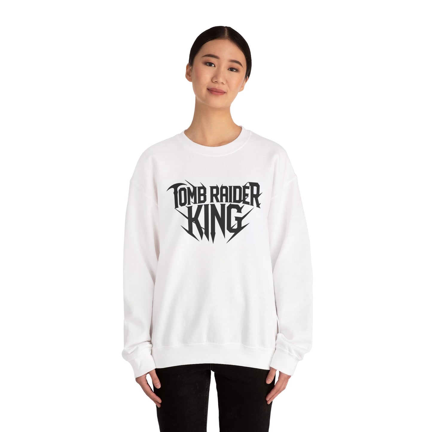 Tomb Raider King Logo White Sweatshirt