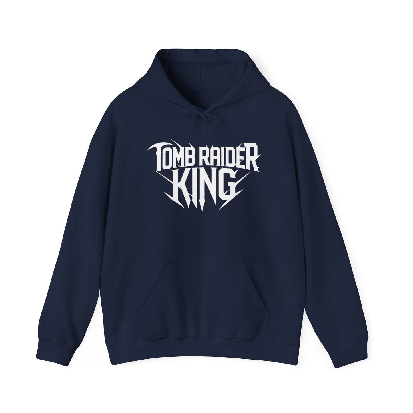 Tomb Raider King Logo Navy Blue Hoodie