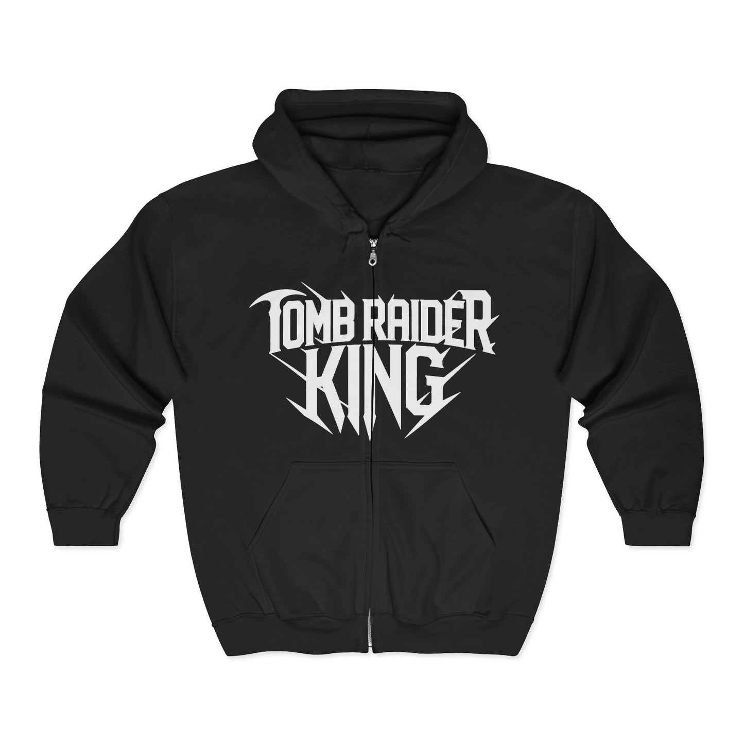 Tomb Raider King Logo Black Zipper Hoodie