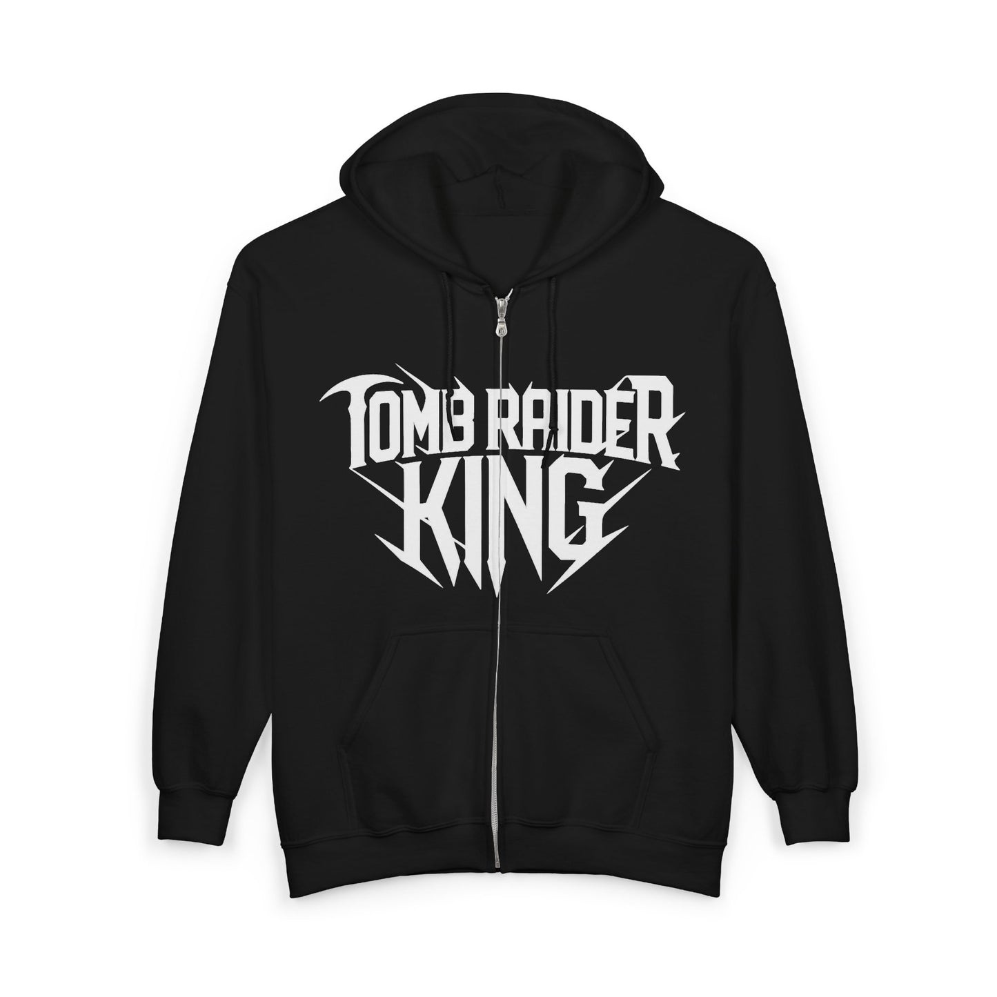Tomb Raider King Logo Black Zipper Hoodie