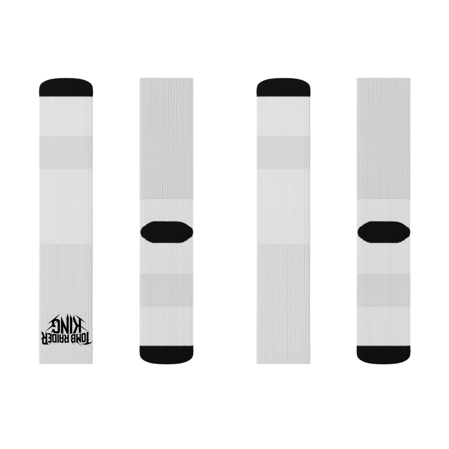 Tomb Raider King Logo White Socks
