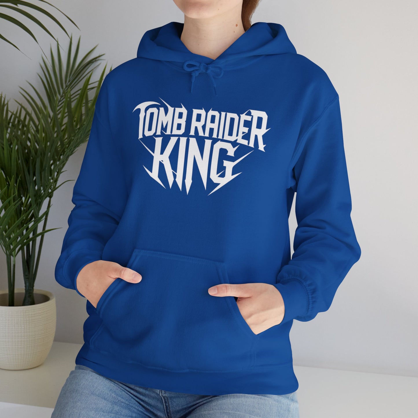 Tomb Raider King Logo Blue Hoodie