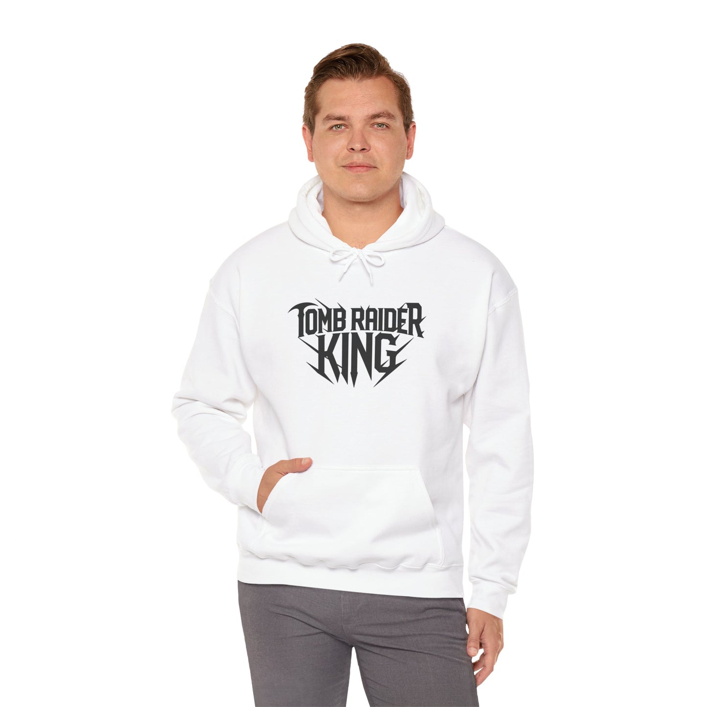 Tomb Raider King Logo White Hoodie