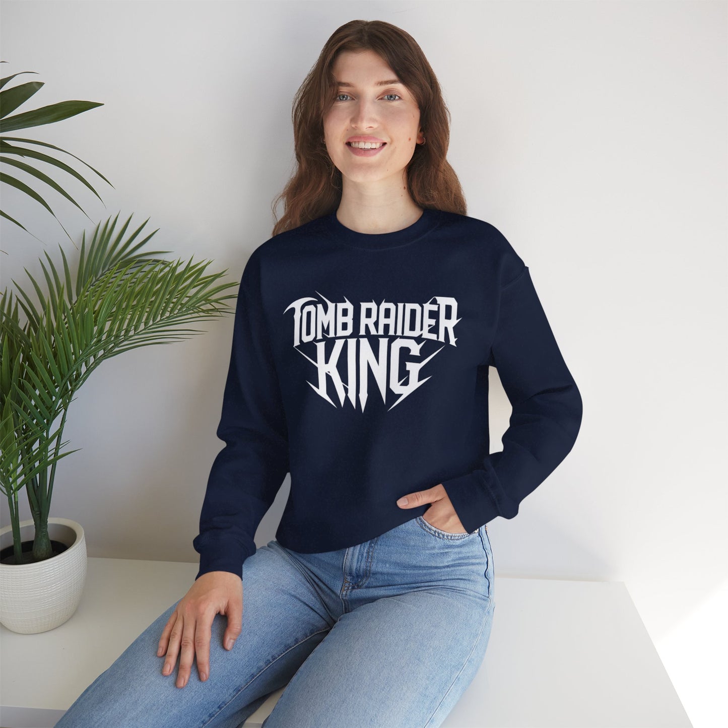 Tomb Raider King Logo Navy Blue Sweatshirt