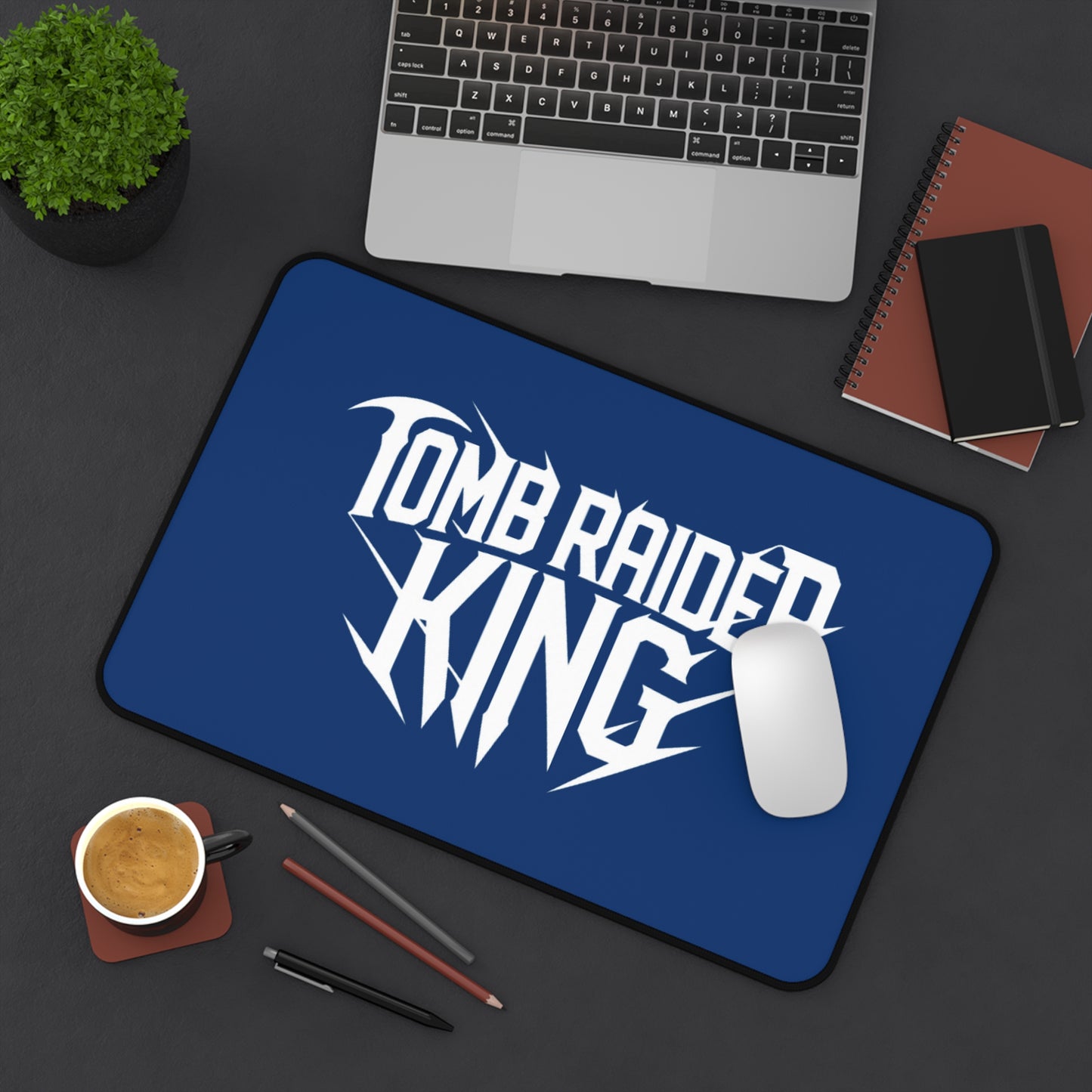 Tomb Raider King Logo Blue Mouse pad