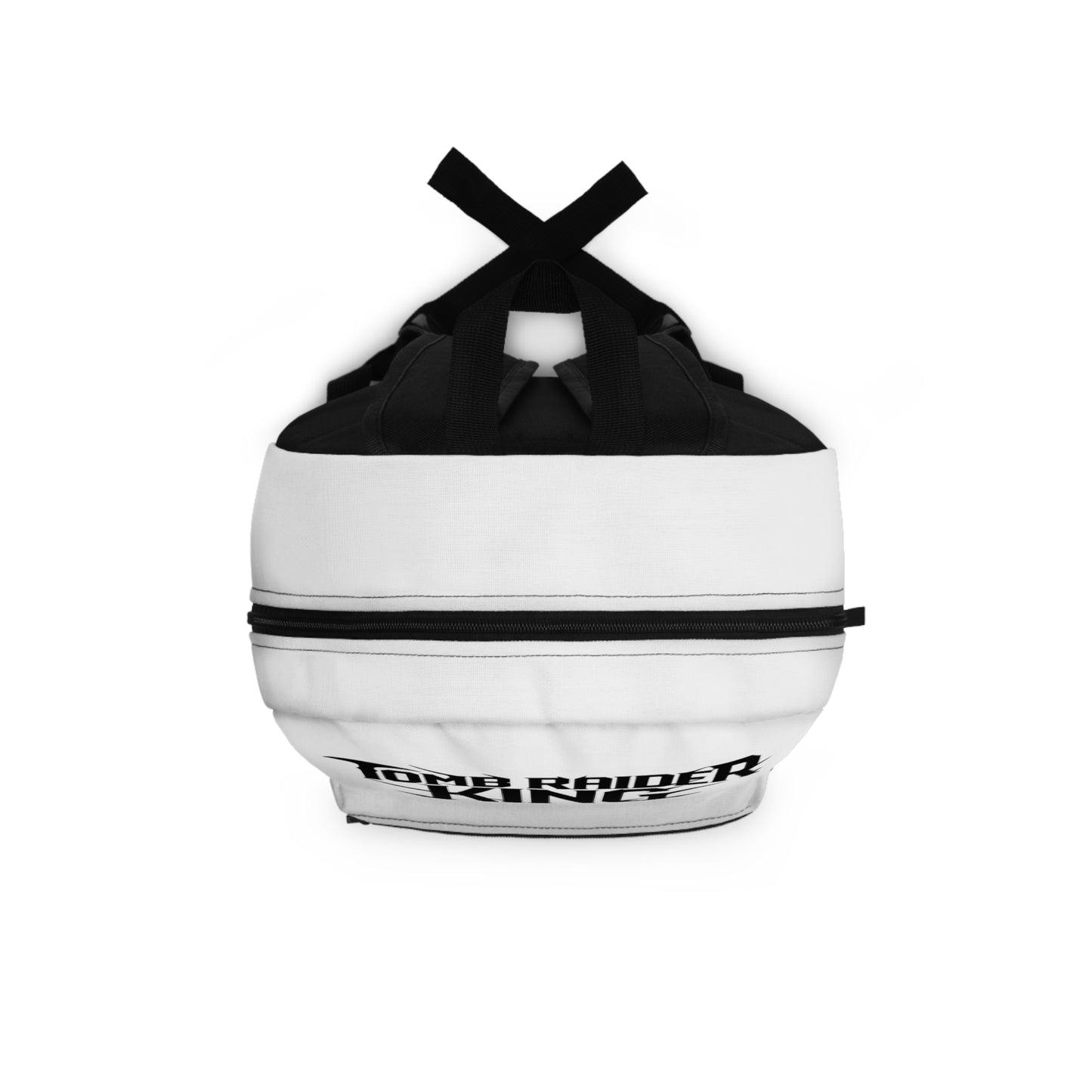 Tomb Raider King Logo White Backpack