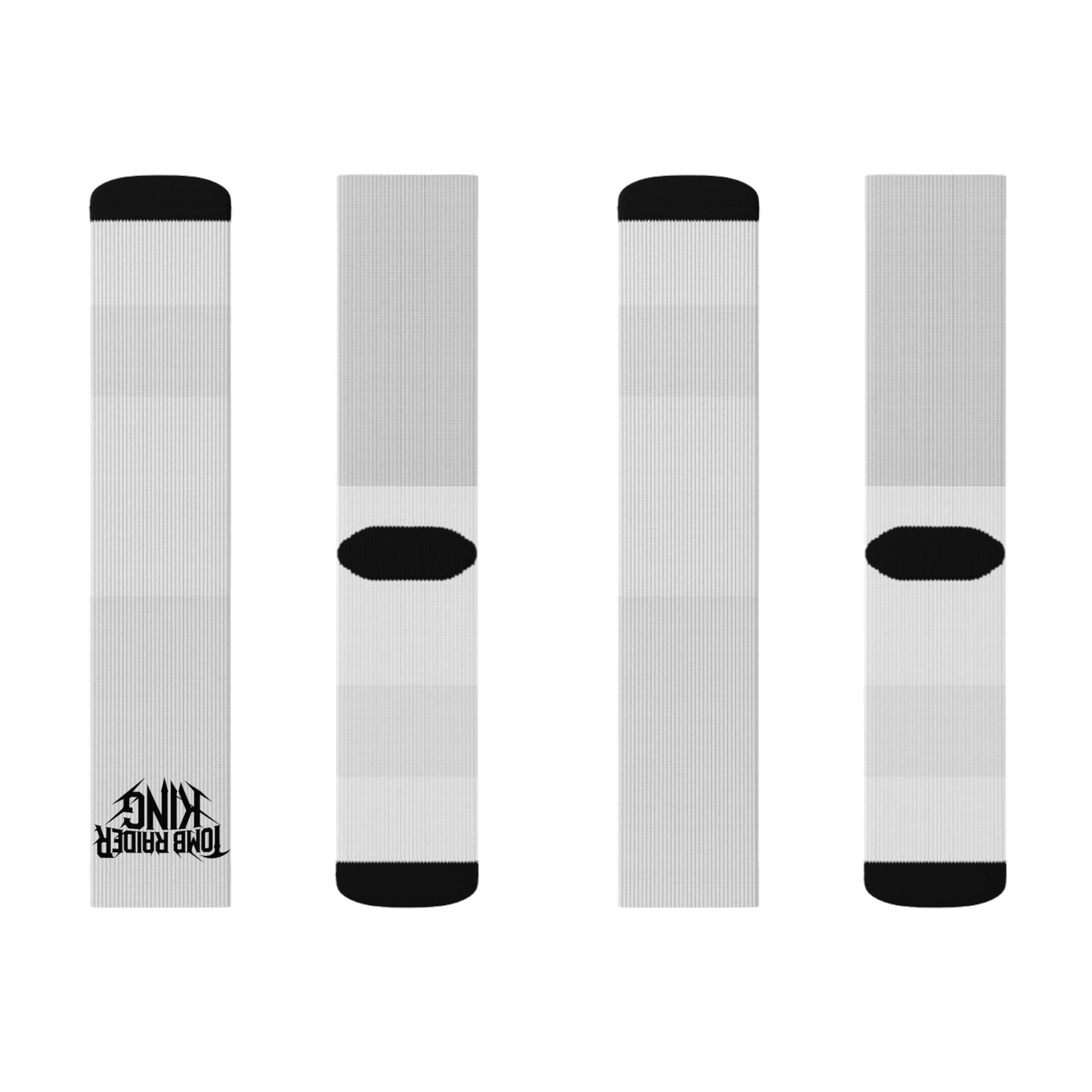 Tomb Raider King Logo White Socks