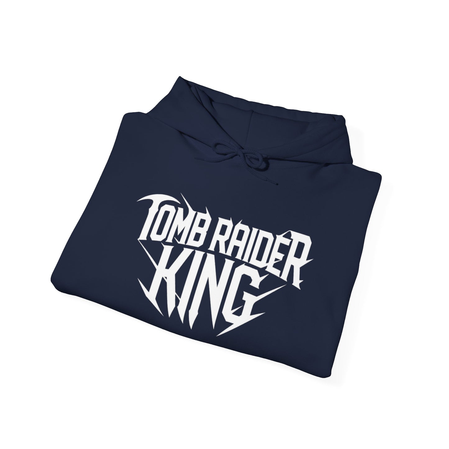 Tomb Raider King Logo Navy Blue Hoodie