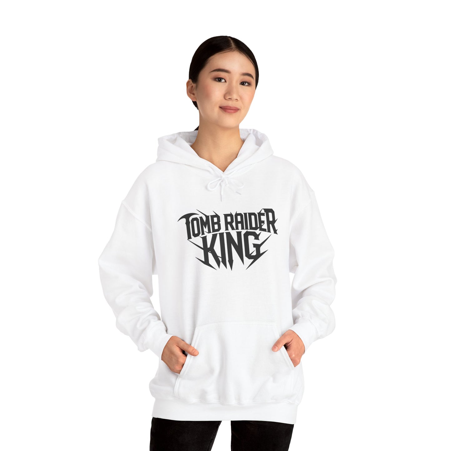 Tomb Raider King Logo White Hoodie
