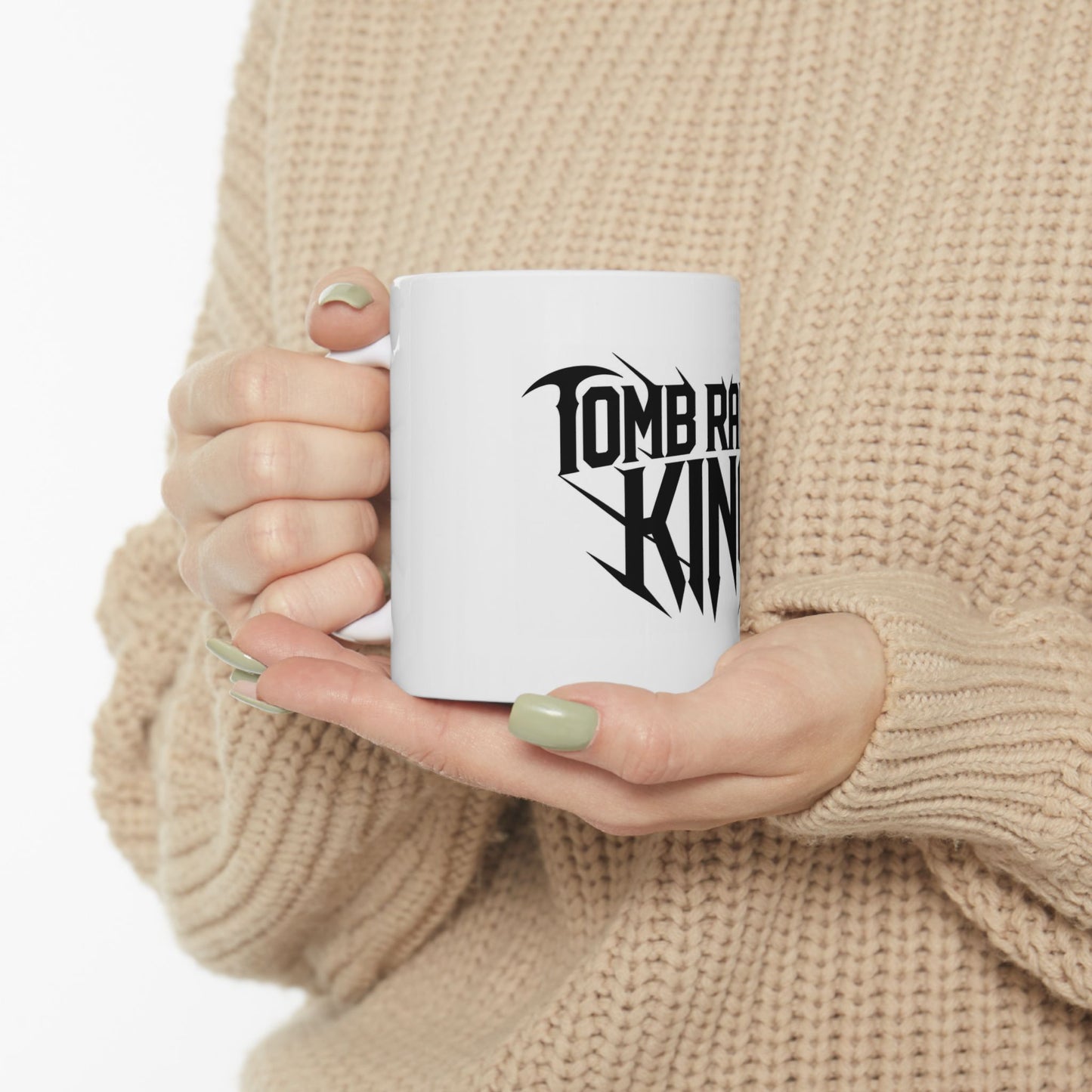 Tomb Raider King Logo White Mug (11oz, 15oz)