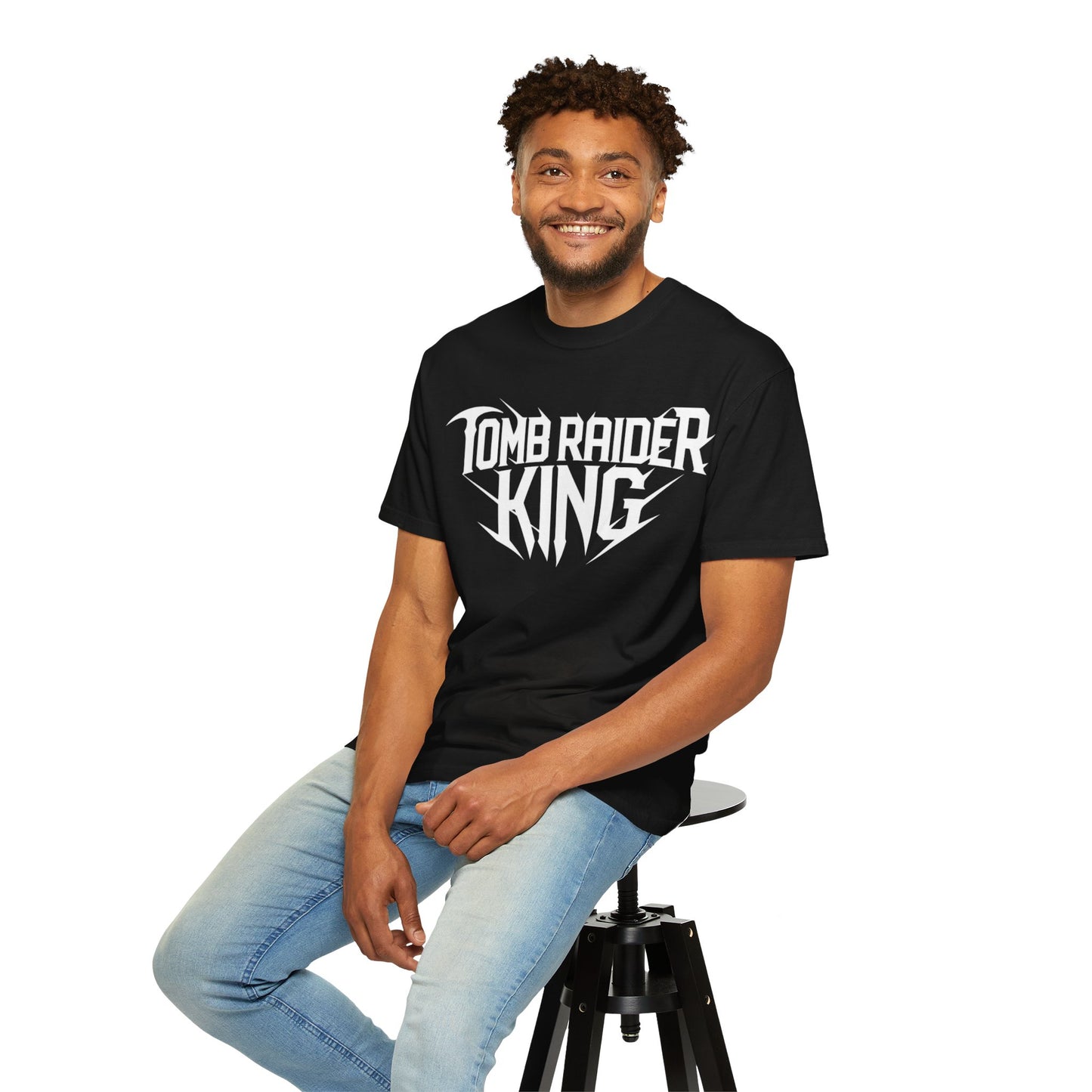 Tomb Raider King Logo Black T-Shirt