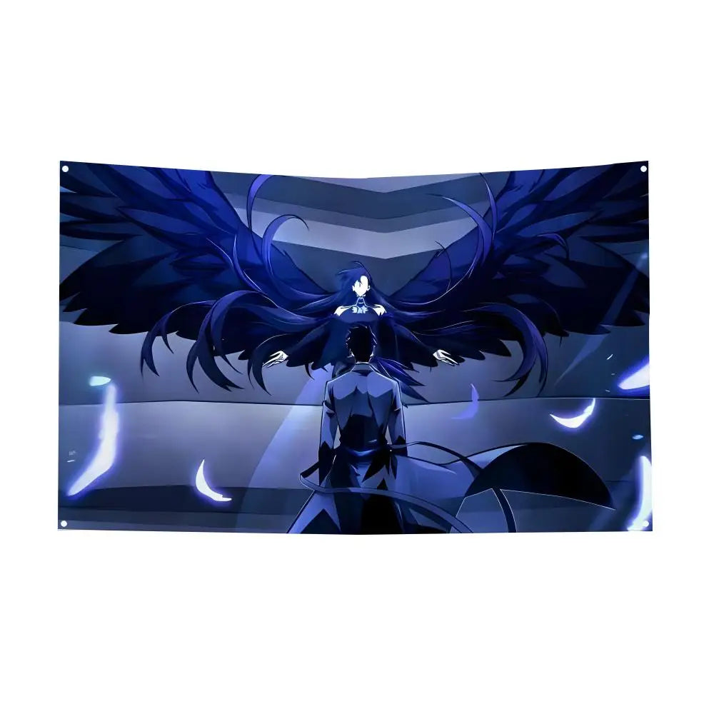 Tomb Raider King Seo Joo-Heon Dark Winged Relic Wall Tapestry