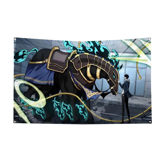Tomb Raider King Seo Joo-Heon and Anubis Armored Elephant Relic Wall Tapestry